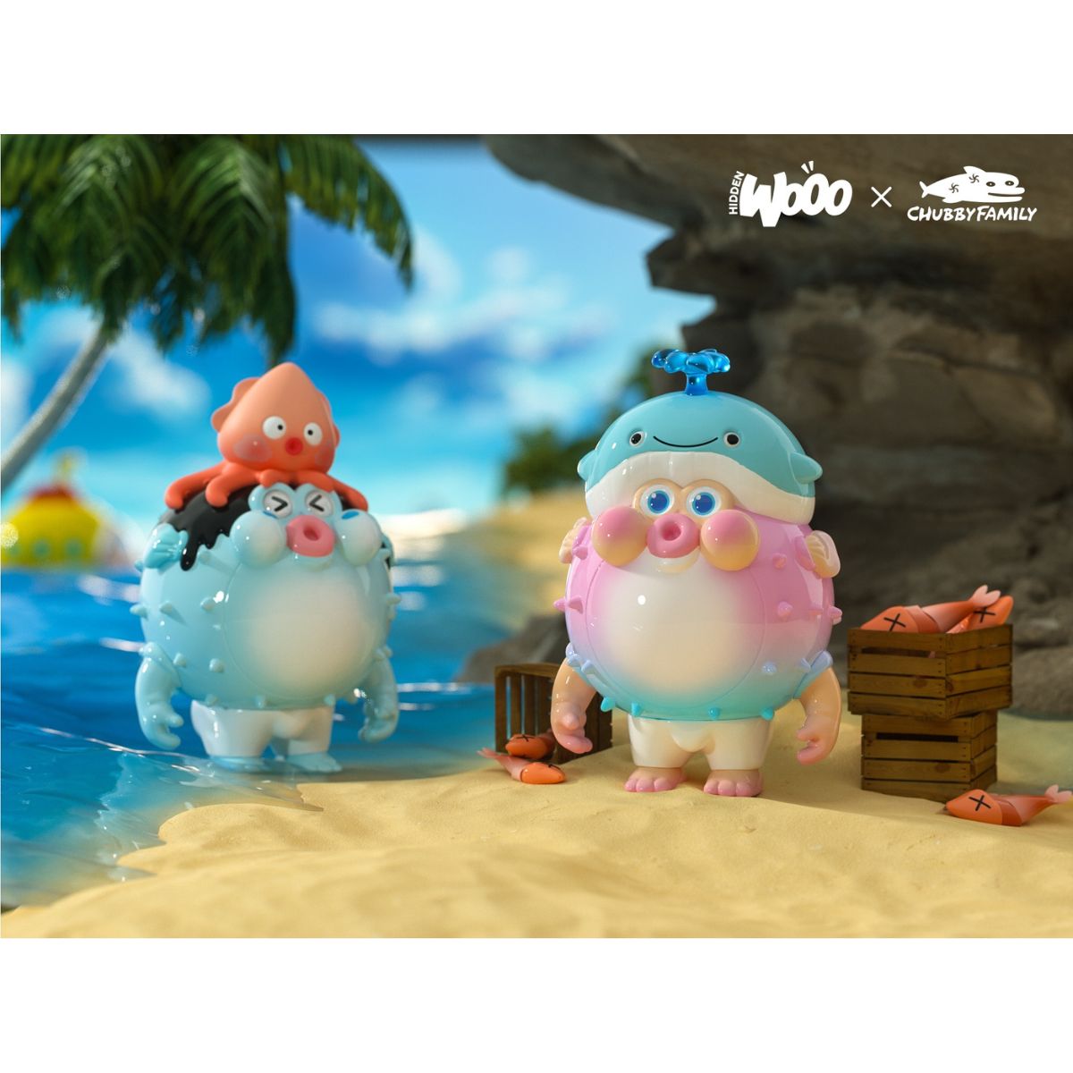 OTHER ART TOYS Black Ocean ChubbyPoPo Model 6975340290012 - Mô hình Blind Box Art Toy - OTHER ART TOYS