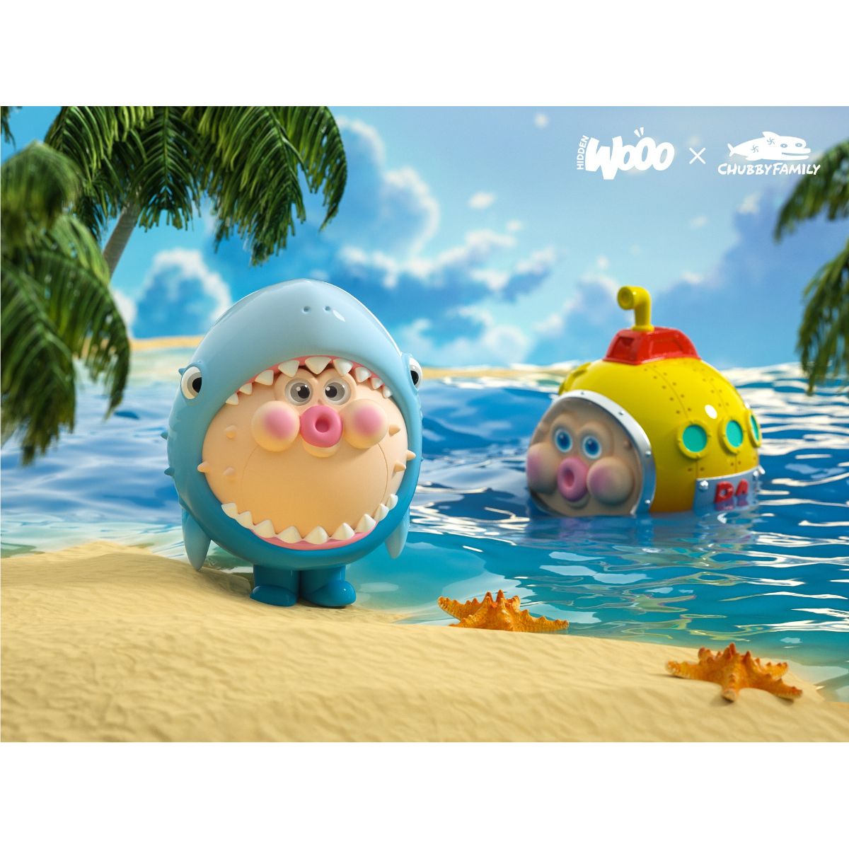 OTHER ART TOYS Black Ocean ChubbyPoPo Model 6975340290012 - Mô hình Blind Box Art Toy - OTHER ART TOYS