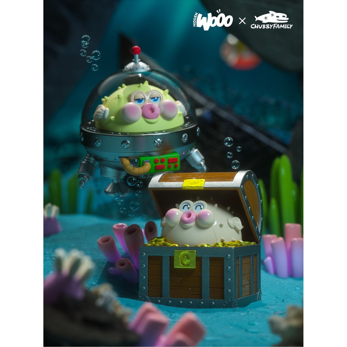 OTHER ART TOYS Black Ocean ChubbyPoPo Model 6975340290012 - Mô hình Blind Box Art Toy - OTHER ART TOYS