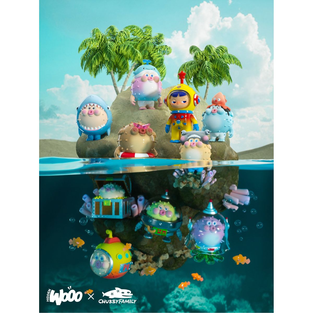OTHER ART TOYS Black Ocean ChubbyPoPo Model 6975340290012 - Mô hình Blind Box Art Toy - OTHER ART TOYS