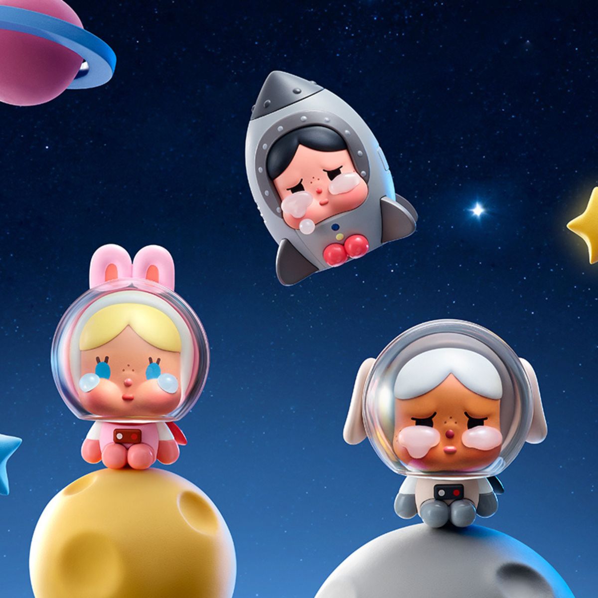 Crybaby Crying To The Moon-Sitting Series Figures - Mô hình Blind Box - POP MART