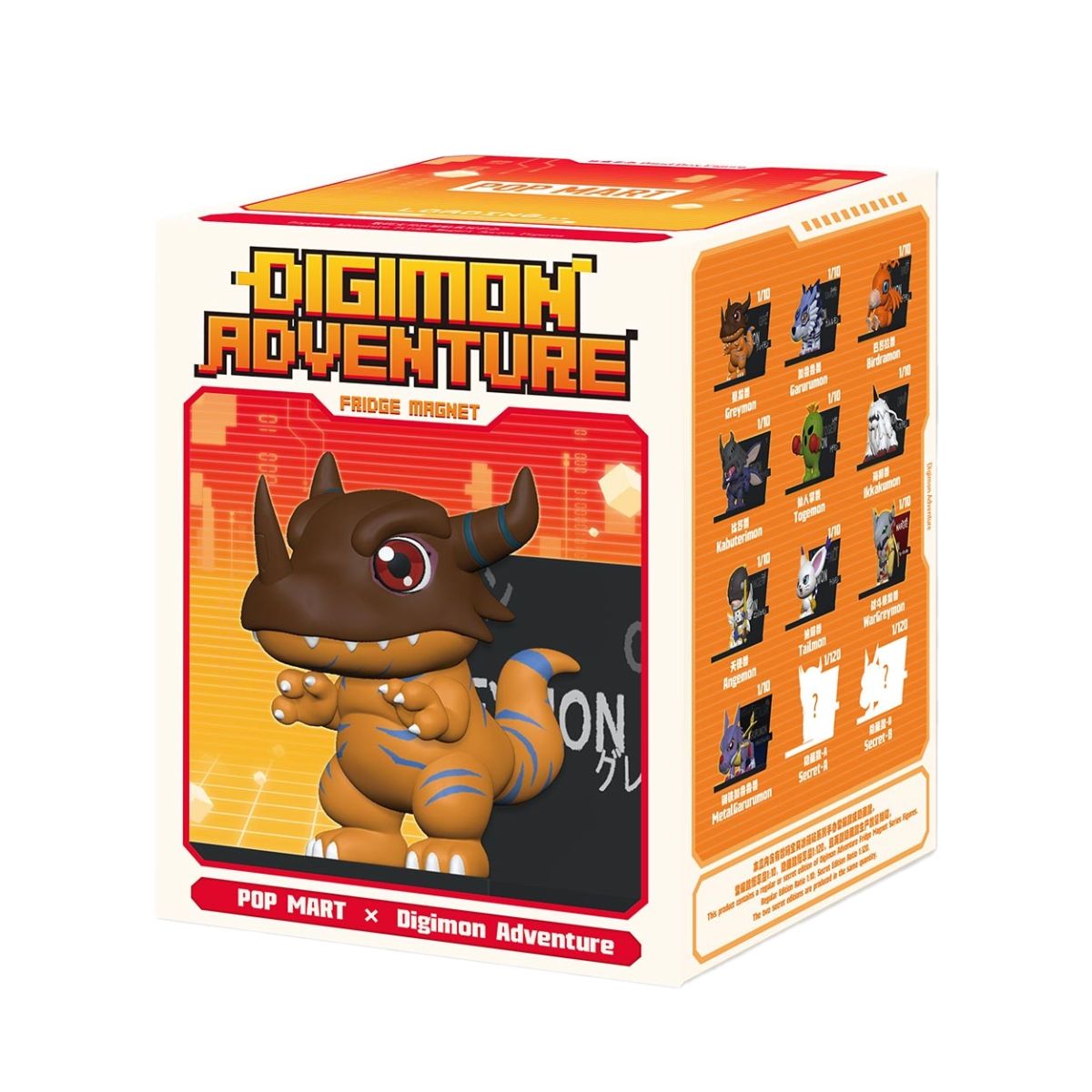 Digimon Adventure Fridge Magnet Series Figures - Mô hình nam châm tủ lạnh (Blind Box) - POP MART