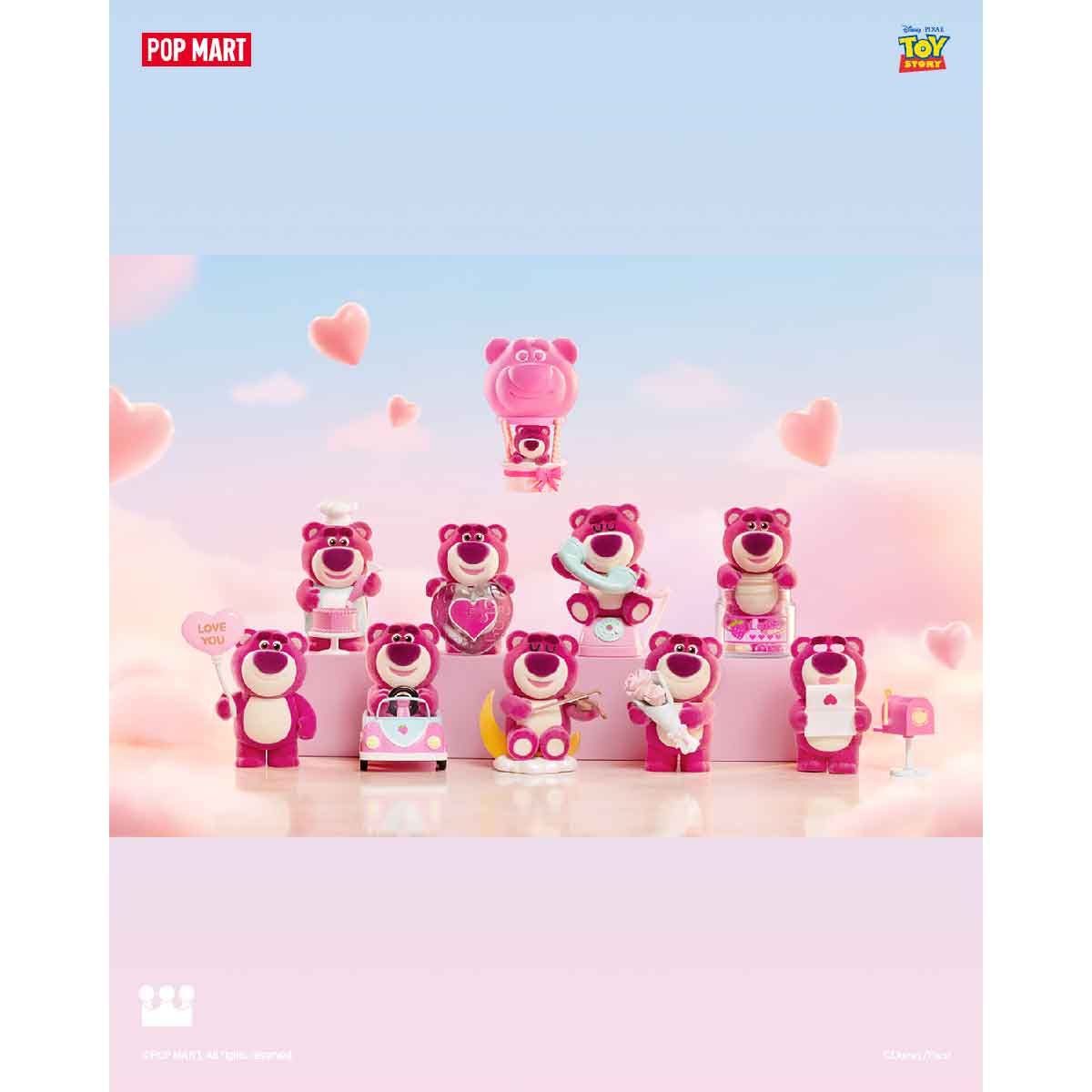 Disney/Pixar Lotso Wondrous Rendezvous Series Figure - Mô hình Gấu dâu Blind Box - POP MART