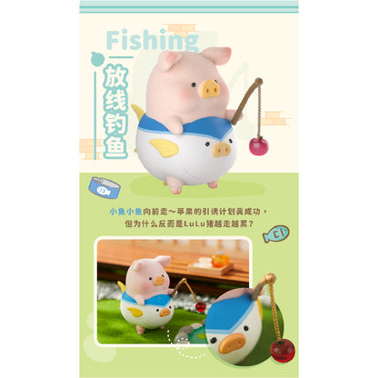 Lulu Caturday Toy Figure - Mô hình Blind Box Heo Lulu - 52TOYS