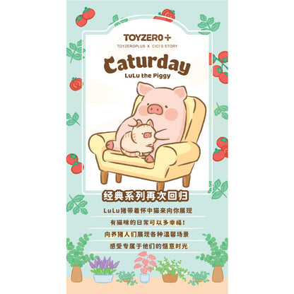 Lulu Caturday Toy Figure - Mô hình Blind Box Heo Lulu - 52TOYS