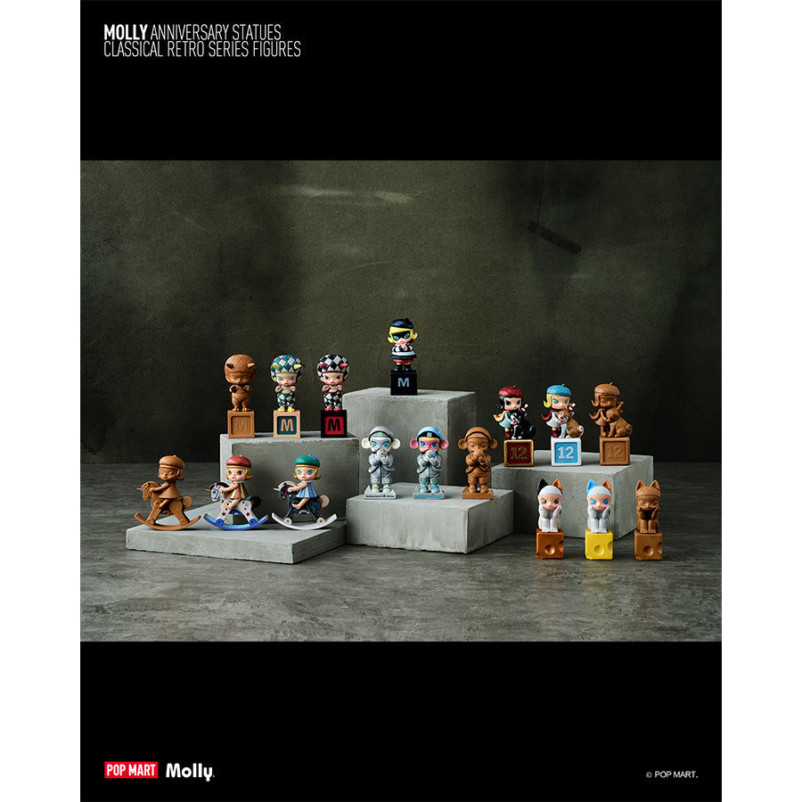 Molly Anniversary Statues Classical Retro - Mô hình Blind Box Art Toy - POP MART