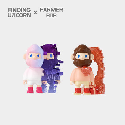 Farmer Bob Pixel Universe Series Figure - Mô hình Blind Box Art Toy - Finding Unicorn