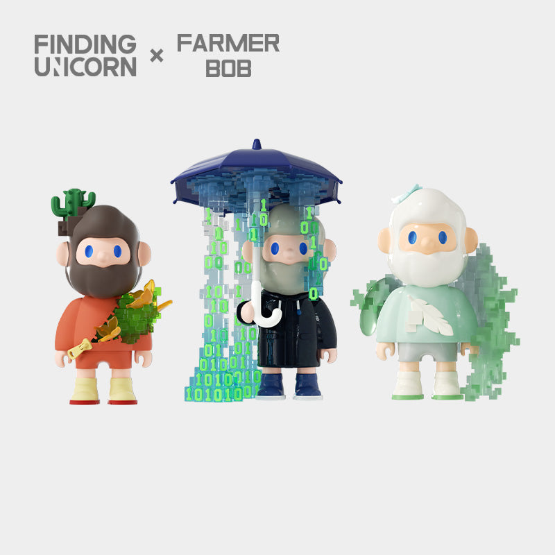 Farmer Bob Pixel Universe Series Figure - Mô hình Blind Box Art Toy - Finding Unicorn