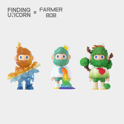 Farmer Bob Pixel Universe Series Figure - Mô hình Blind Box Art Toy - Finding Unicorn