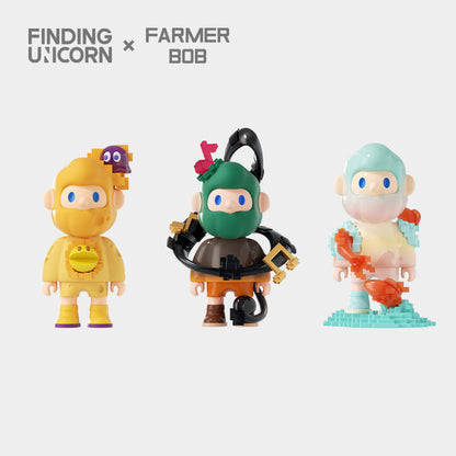Farmer Bob Pixel Universe Series Figure - Mô hình Blind Box Art Toy - Finding Unicorn