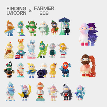 Farmer Bob Pixel Universe Series Figure - Mô hình Blind Box Art Toy - Finding Unicorn