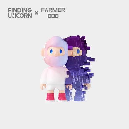 Farmer Bob Pixel Universe Series Figure - Mô hình Blind Box Art Toy - Finding Unicorn