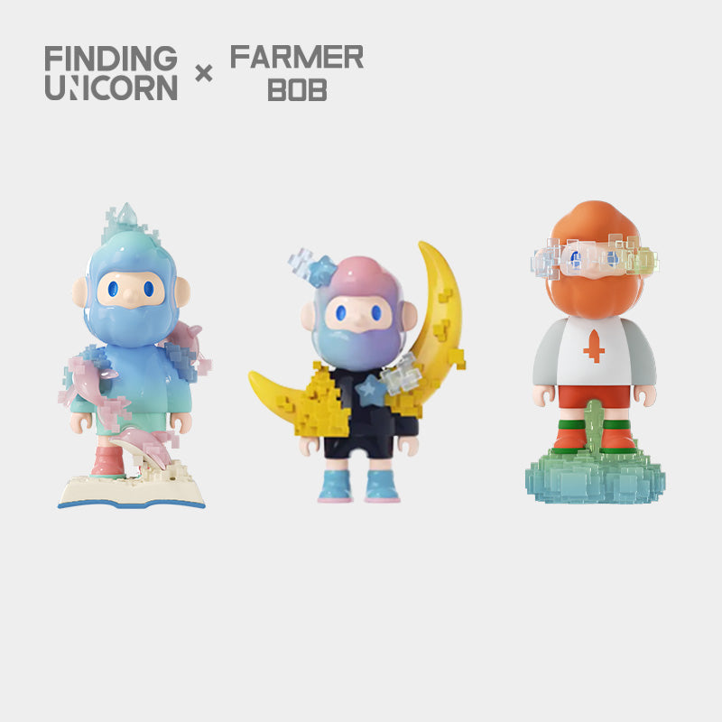 Farmer Bob Pixel Universe Series Figure - Mô hình Blind Box Art Toy - Finding Unicorn