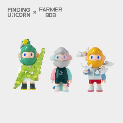 Farmer Bob Pixel Universe Series Figure - Mô hình Blind Box Art Toy - Finding Unicorn