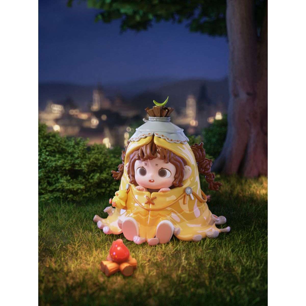 FurFur Glimmer City Under Night Sky - Mô hình Blind Box Art Toy - HEYONE