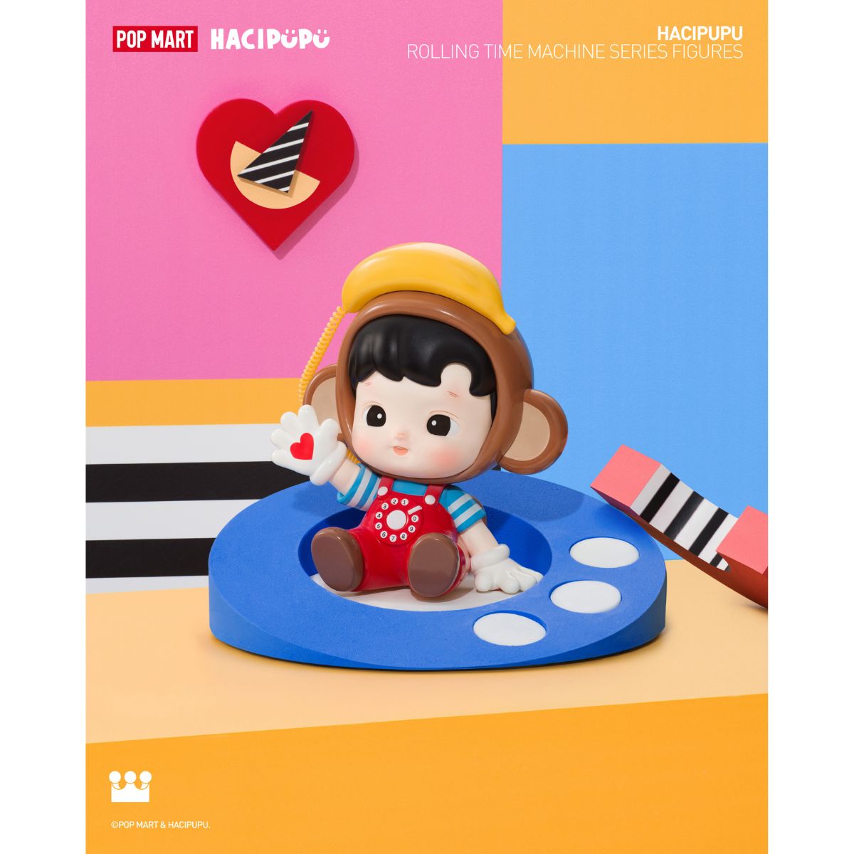 Hacipupu Rolling Time Machine Series Figures - Mô hình Blind Box Art Toy - POP MART