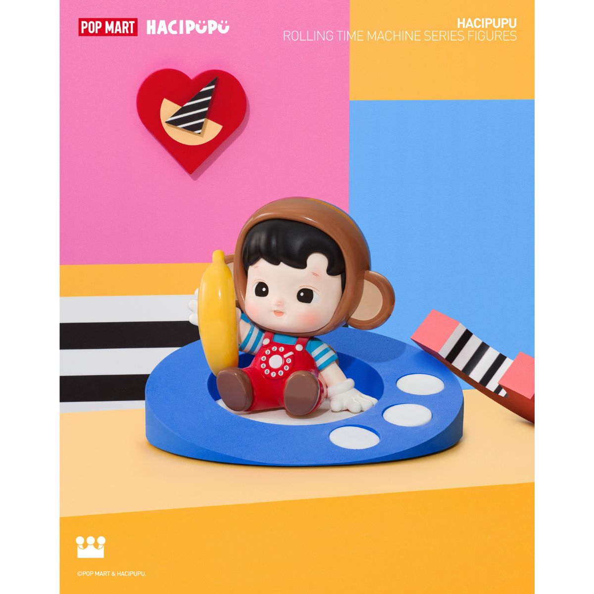 Hacipupu Rolling Time Machine Series Figures - Mô hình Blind Box Art Toy - POP MART