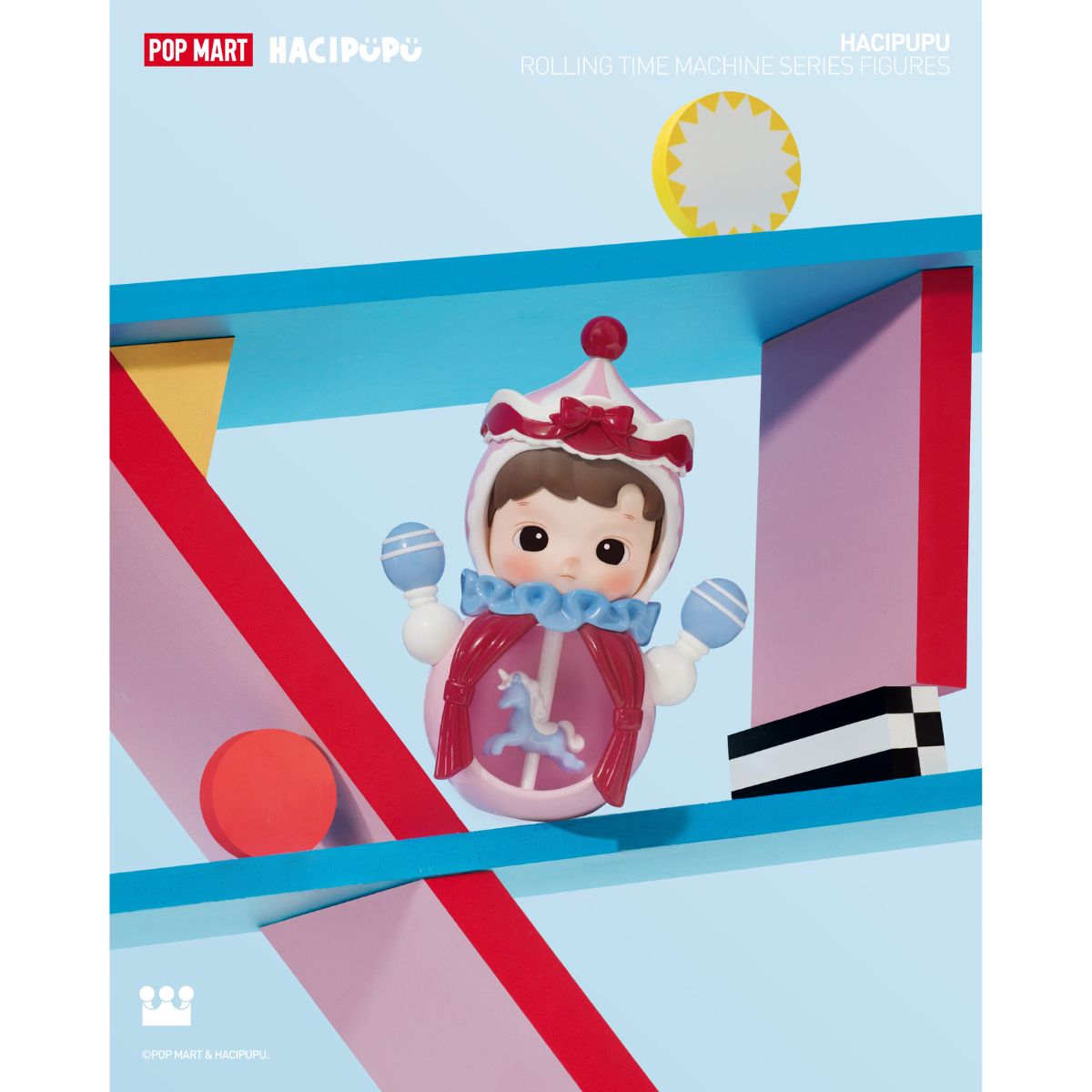 Hacipupu Rolling Time Machine Series Figures - Mô hình Blind Box Art Toy - POP MART
