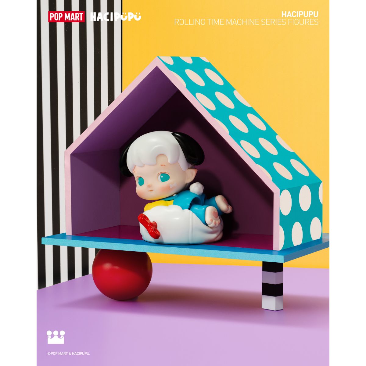 Hacipupu Rolling Time Machine Series Figures - Mô hình Blind Box Art Toy - POP MART
