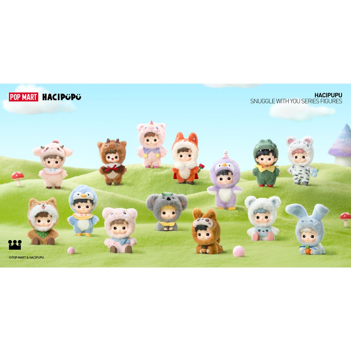 Hacipupu Snuggle With You Series Figures - Mô hình Blind Box - POP MART