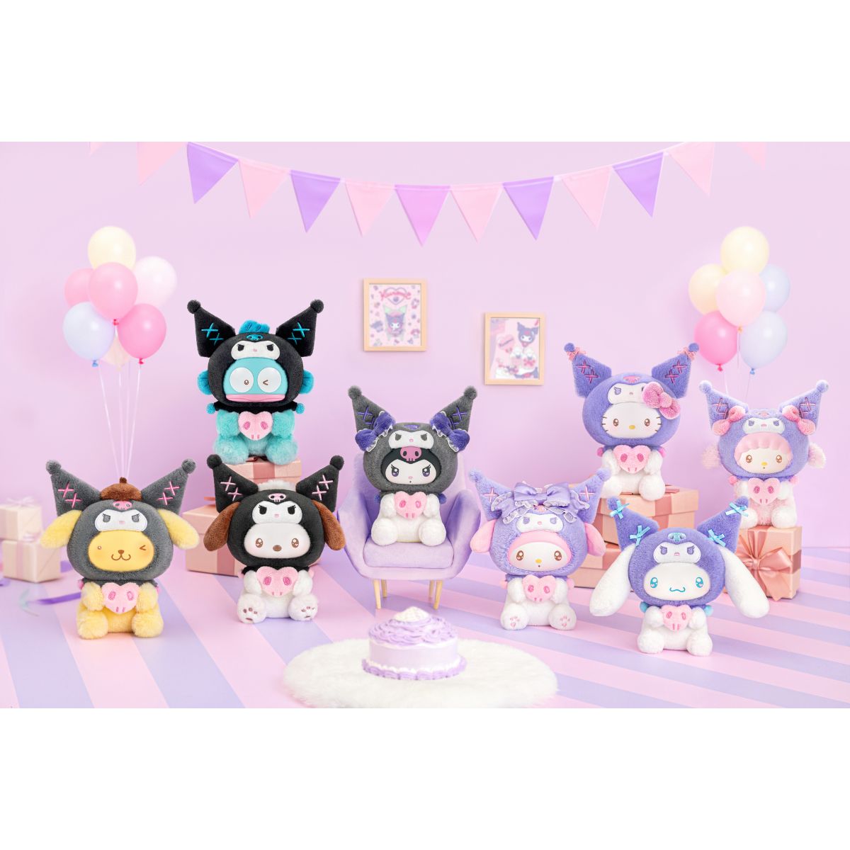 Mô Hình Hello Kitty And Friends Kuromi Party Series Plush TOP TOY 2304177110103