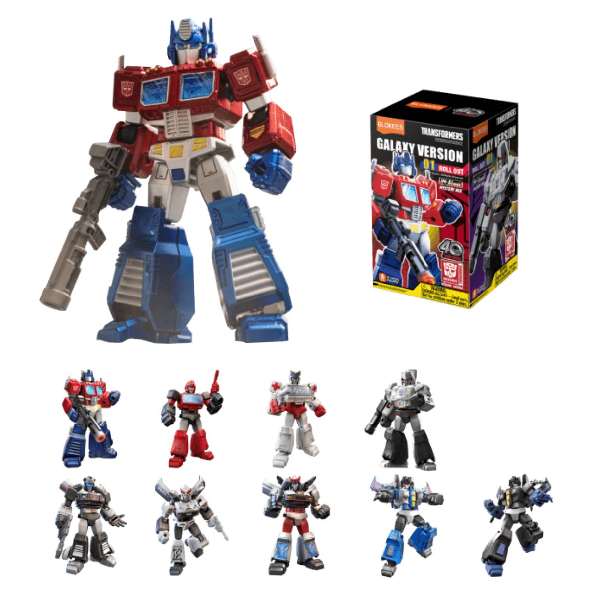 Transformer Blind Box Model - Set 01 Roll Out - Mô hình lắp ráp hộp mù - BLOKEES 71100