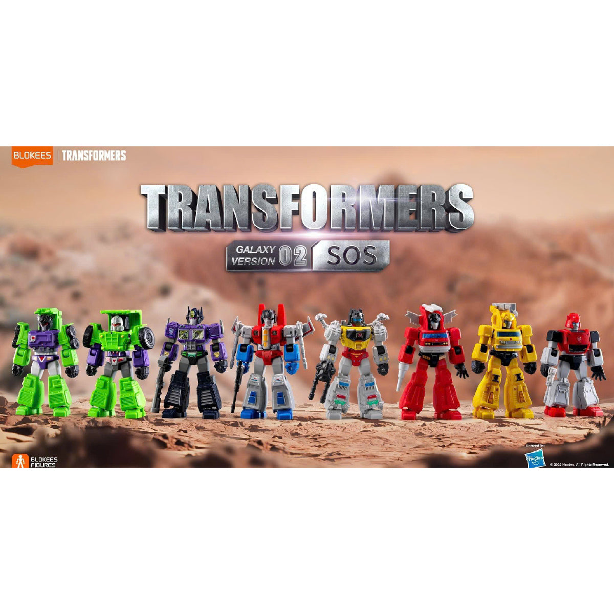 Transformer Blind Box Model - Set of 02 SOS - Mô hình lắp ráp Robot - BLOKEES 71102