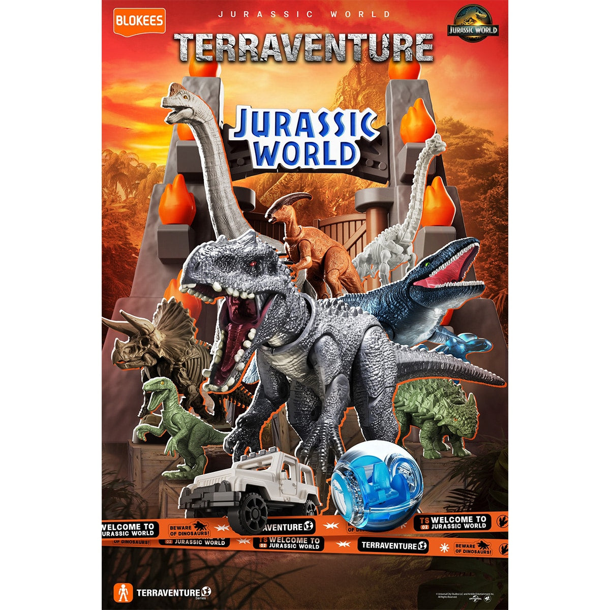 Đồ Chơi Mô Hình Jurasic World Bộ Sưu Tập Ngẫu Nhiên 02 BLOKEES 75642