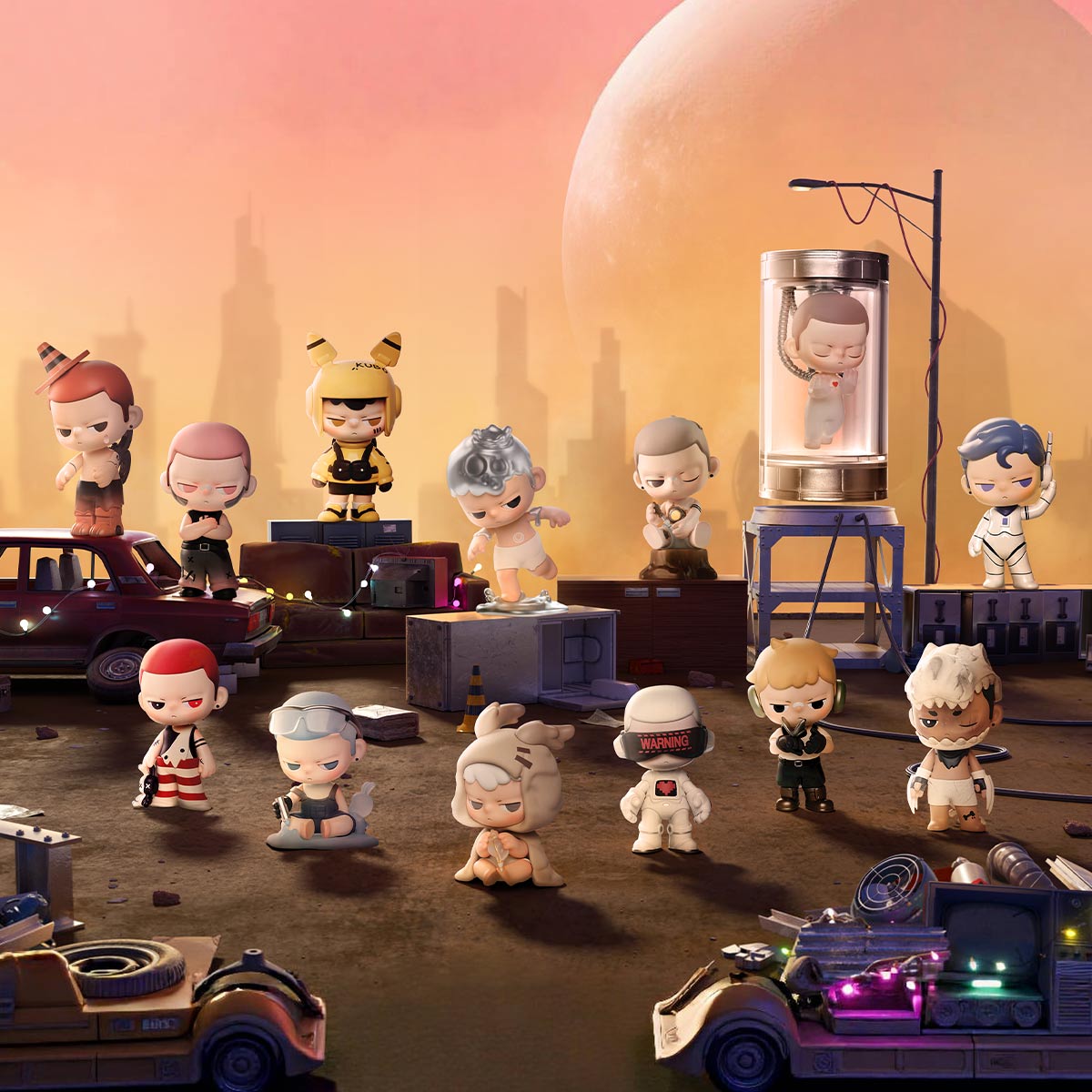 KUBO City of Sunset Series Figures - Mô hình Blind Box Art Toy - POP MART