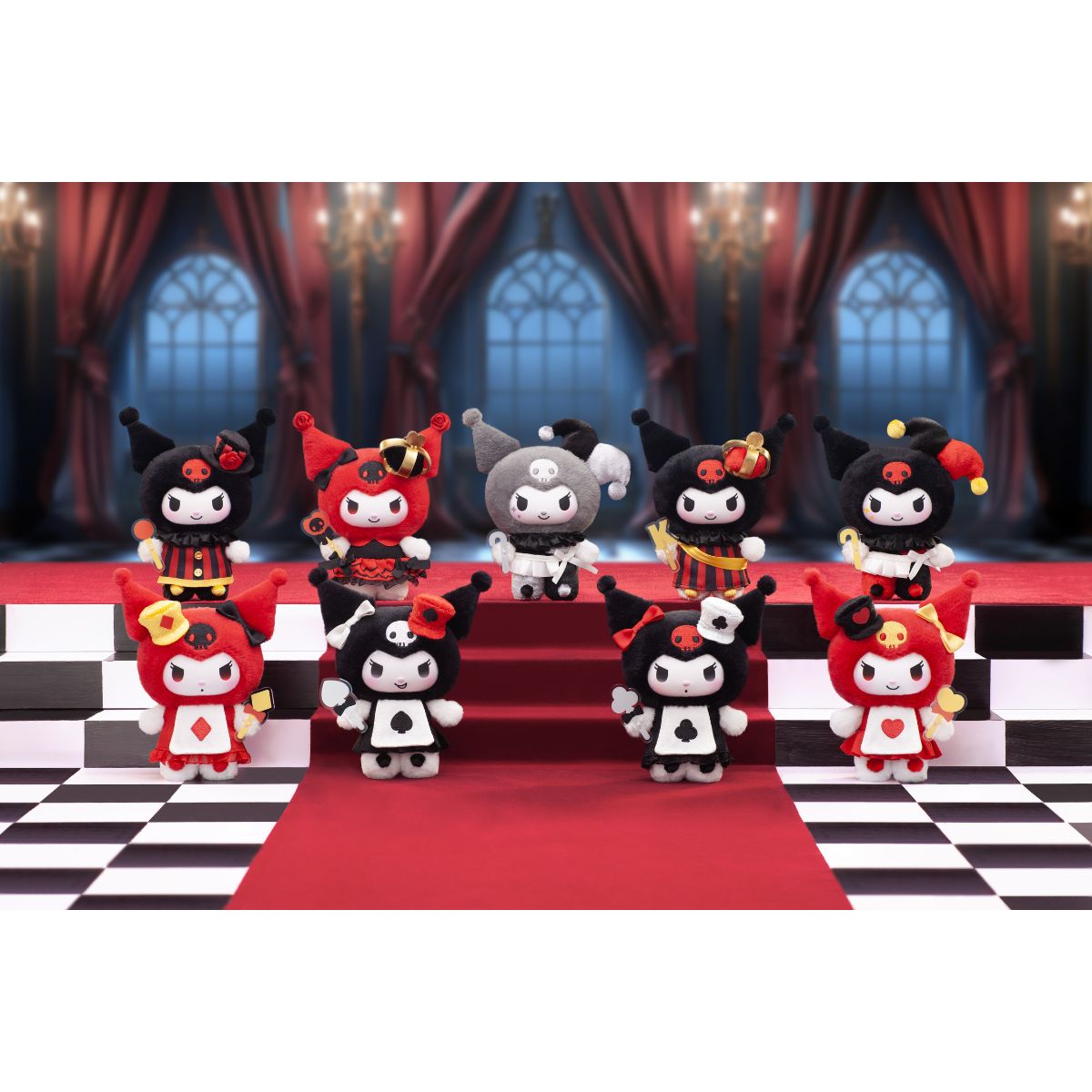 Mô Hình Đồ Chơi Kuromi Poker Kingdom Series Plush Pendant Blind Box TOP TOY 2304094310105
