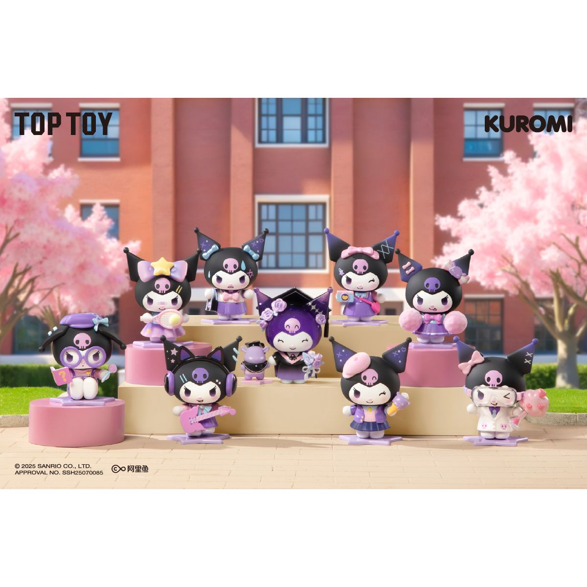 Kuromi School Diary Series Figures Blind Box - Mô hình đồ chơi - TOP TOY