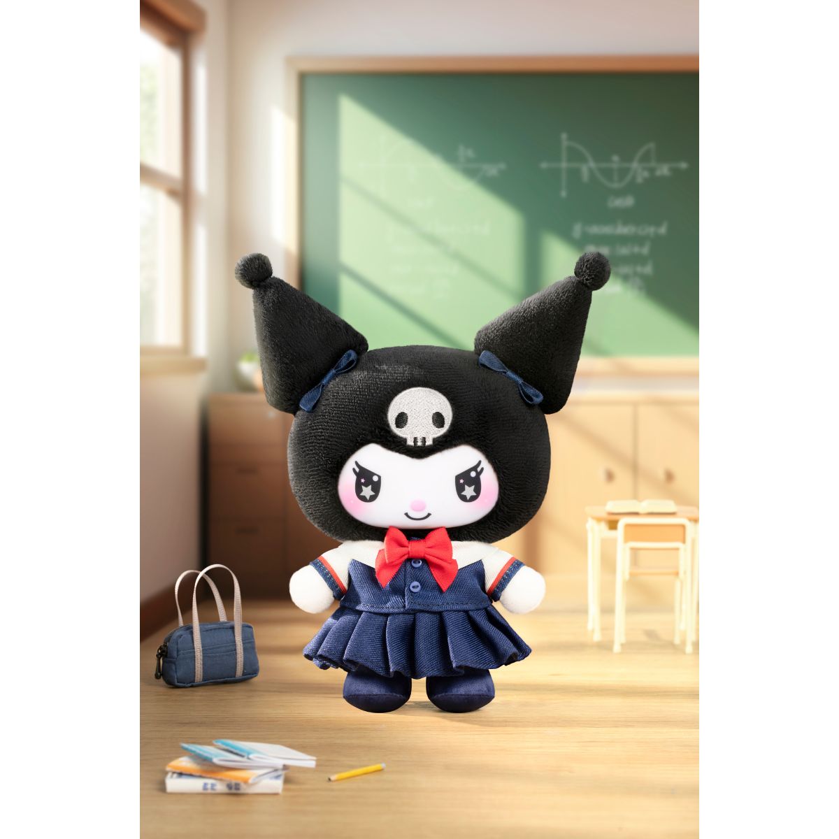 Kuromi School Life Series Plush Pendant Blind Box - Mô hình nhồi bông dạng túi mù - TOP TOY