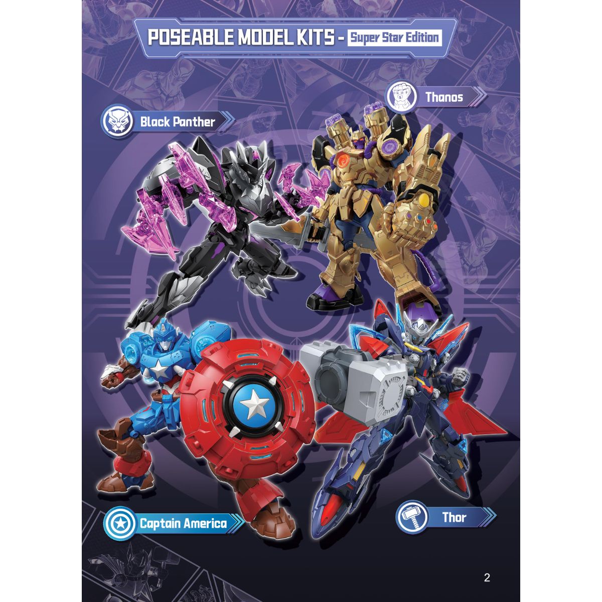 Marvel Mecha Black Panther KEEPPLAY 73053 - Mô hình lắp ráp Robot siêu anh hùng - KEEPPLAY