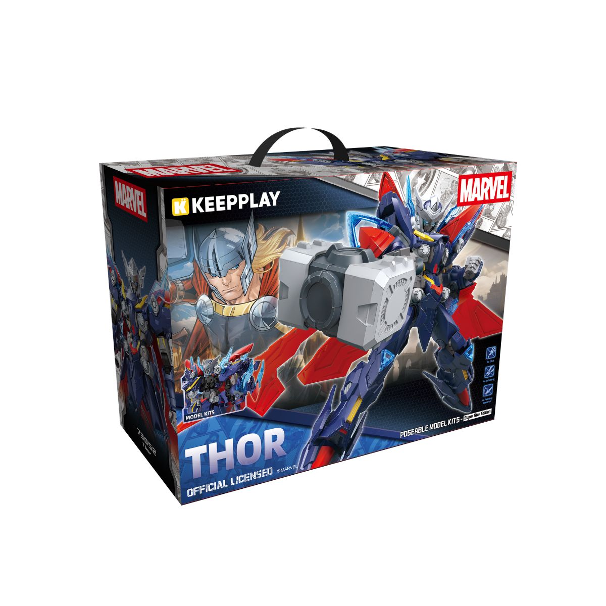 Marvel Mecha Thor KEEPPLAY 73052 - Mô hình lắp ráp Thần Sấm Thor - Chính hãng KEEPPLAY