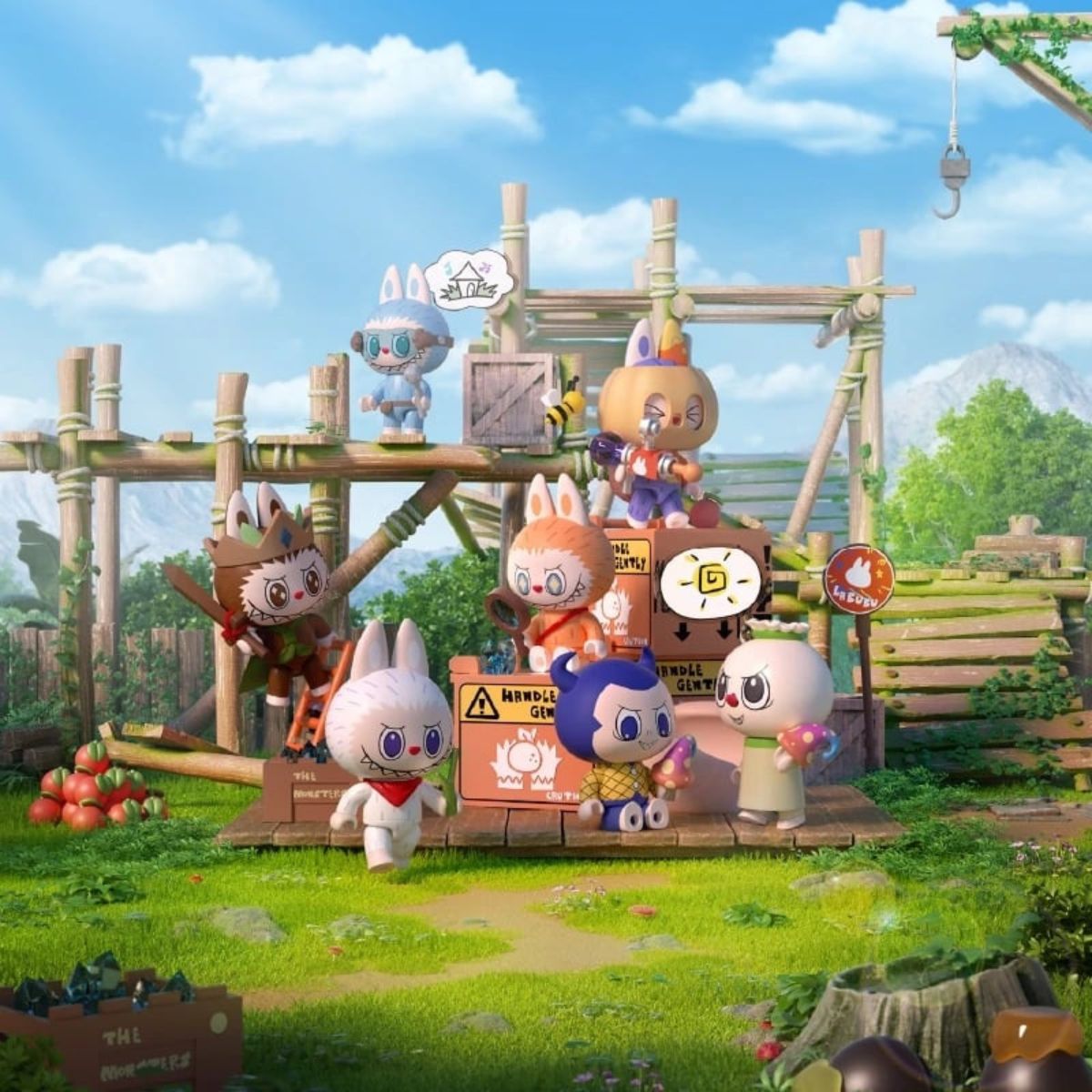 Đồ Chơi Mô Hình Lắp Ráp The Monsters Forest Secret Base Playful Home P