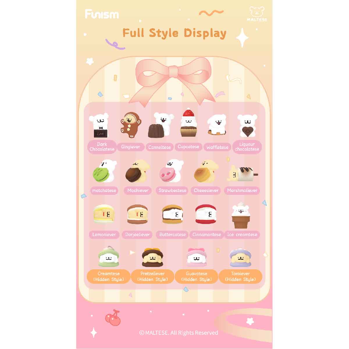 Maltese Sweet Box Series Puppy Face - Mô hình Blind Box - FUNISM MX2084