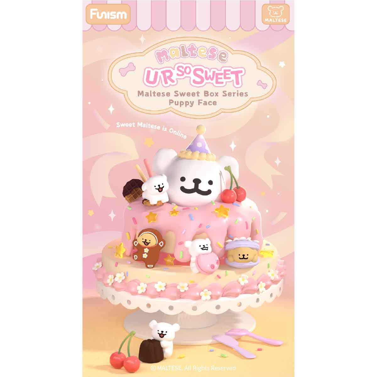 Maltese Sweet Box Series Puppy Face - Mô hình Blind Box - FUNISM MX2084