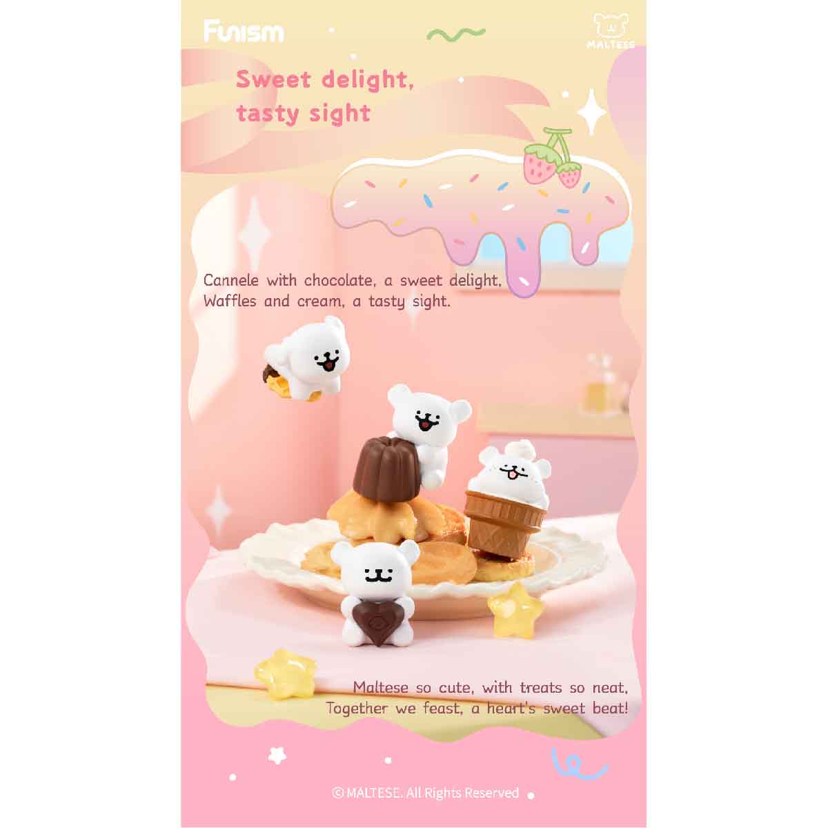 Maltese Sweet Box Series Puppy Face - Mô hình Blind Box - FUNISM MX2084