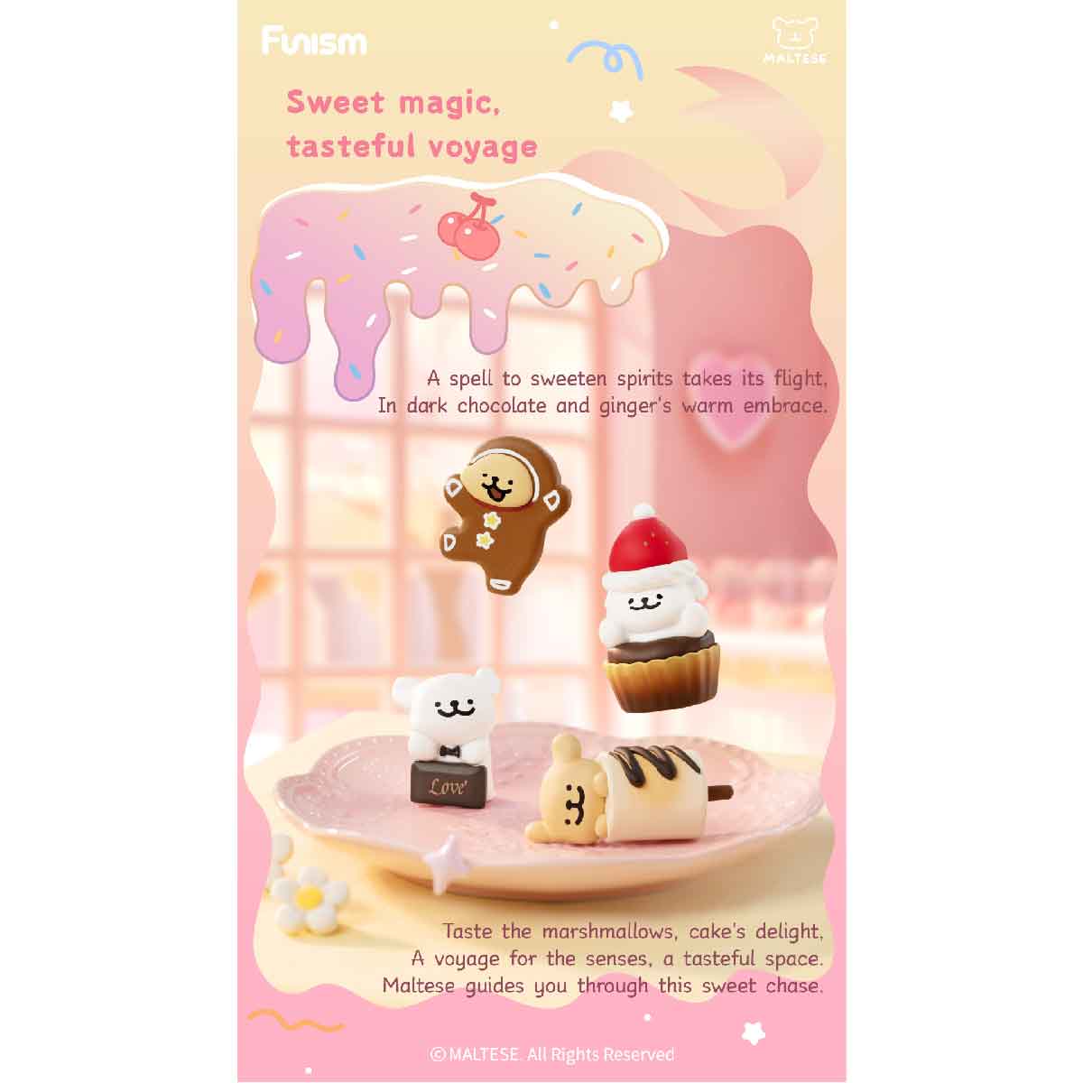 Maltese Sweet Box Series Puppy Face - Mô hình Blind Box - FUNISM MX2084