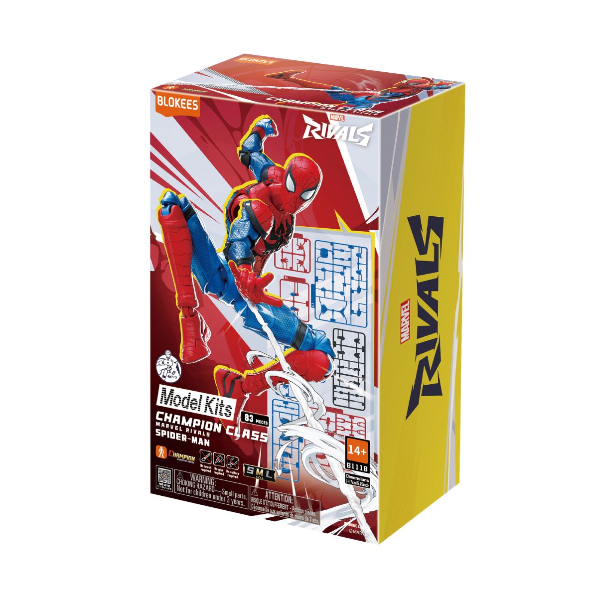 Đồ Chơi Mô Hình Marvel Champion Class Siêu Anh Hùng Spiderman BLOKEES 81118