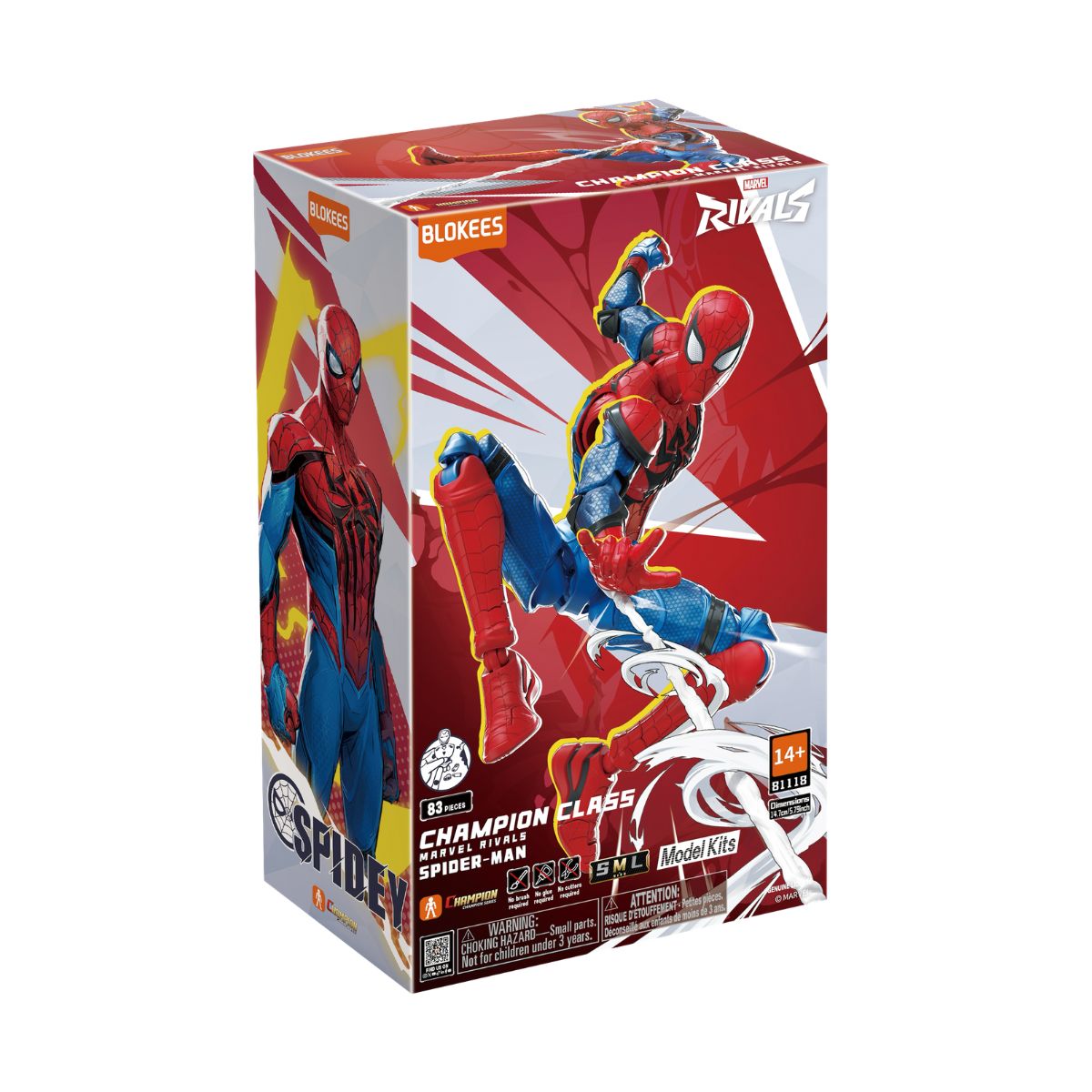 Đồ Chơi Mô Hình Marvel Champion Class Siêu Anh Hùng Spiderman BLOKEES 81118