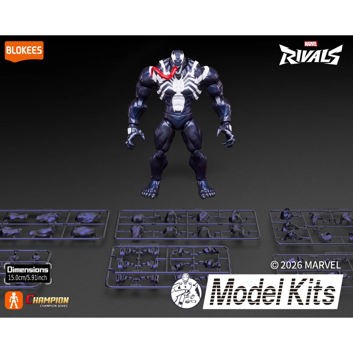 Đồ Chơi Mô Hình Marvel Champion Class Siêu Anh Hùng Venom BLOKEES 81119