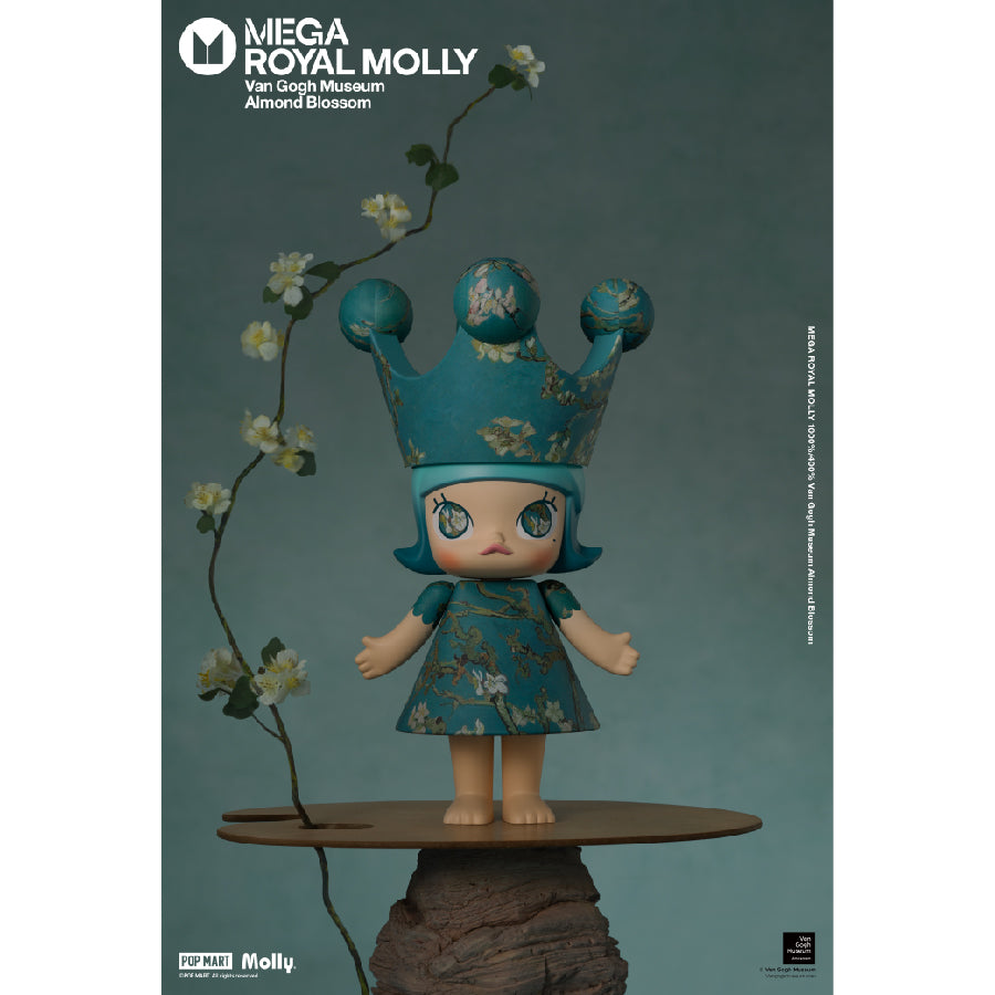 Mega Royal Molly 400% Van Gogh Museum Almond Blossom - Mô hình Art Toy cao cấp - POP MART