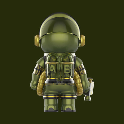 Mega Space Molly 100% Clot-Olive Alienegra - Mô hình Art Toy sưu tầm - POP MART