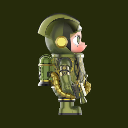 Mega Space Molly 100% Clot-Olive Alienegra - Mô hình Art Toy sưu tầm - POP MART