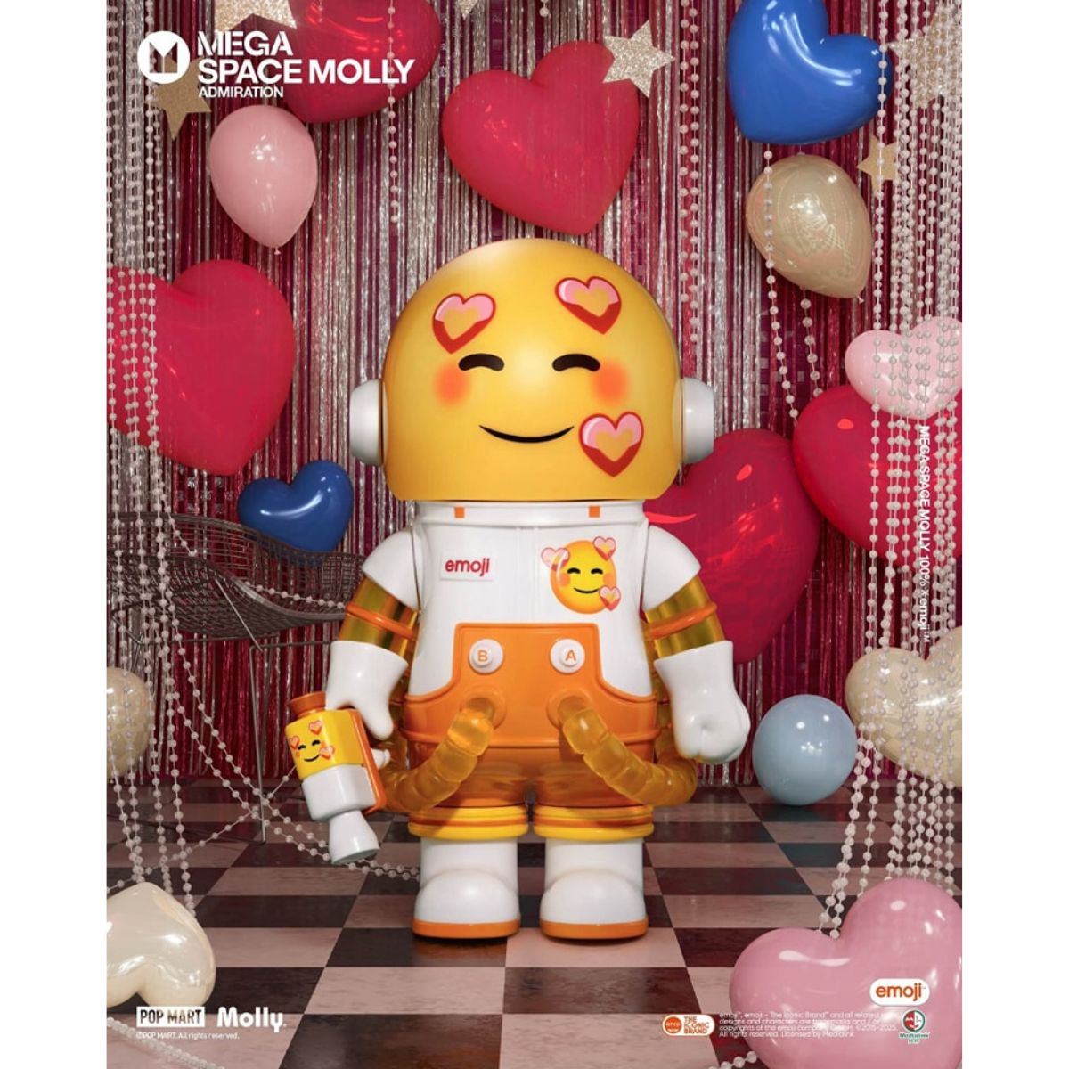 Mega Space Molly 100% X Emoji Model Series - Mô hình Blind Box - POP MART