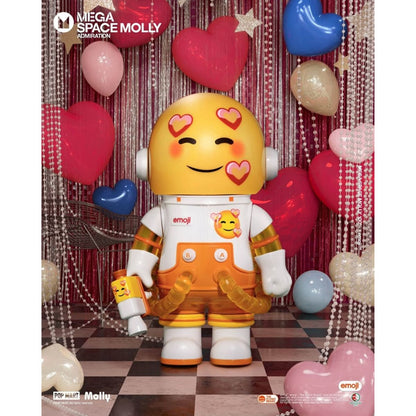 Mega Space Molly 100% X Emoji Model Series - Mô hình Blind Box - POP MART