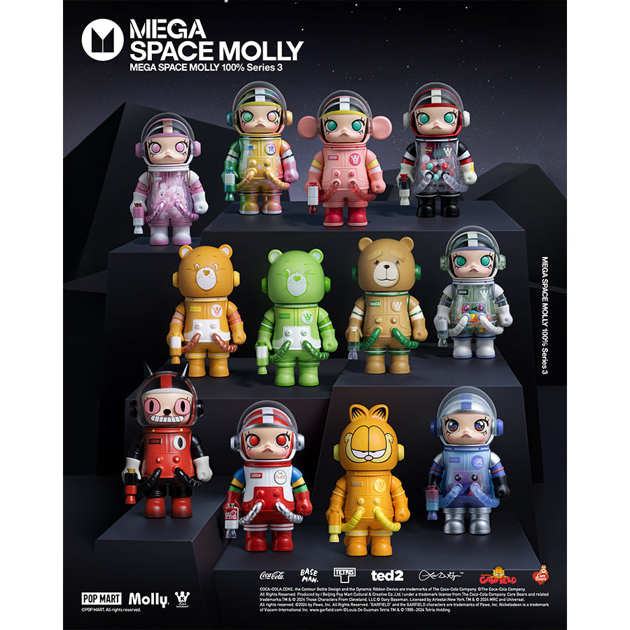 MEGA SPACE MOLLY 100% Series 3 Model - Mô hình Blind Box Art Toy - Pop Mart