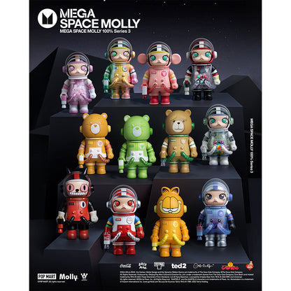 MEGA SPACE MOLLY 100% Series 3 Model - Mô hình Blind Box Art Toy - Pop Mart