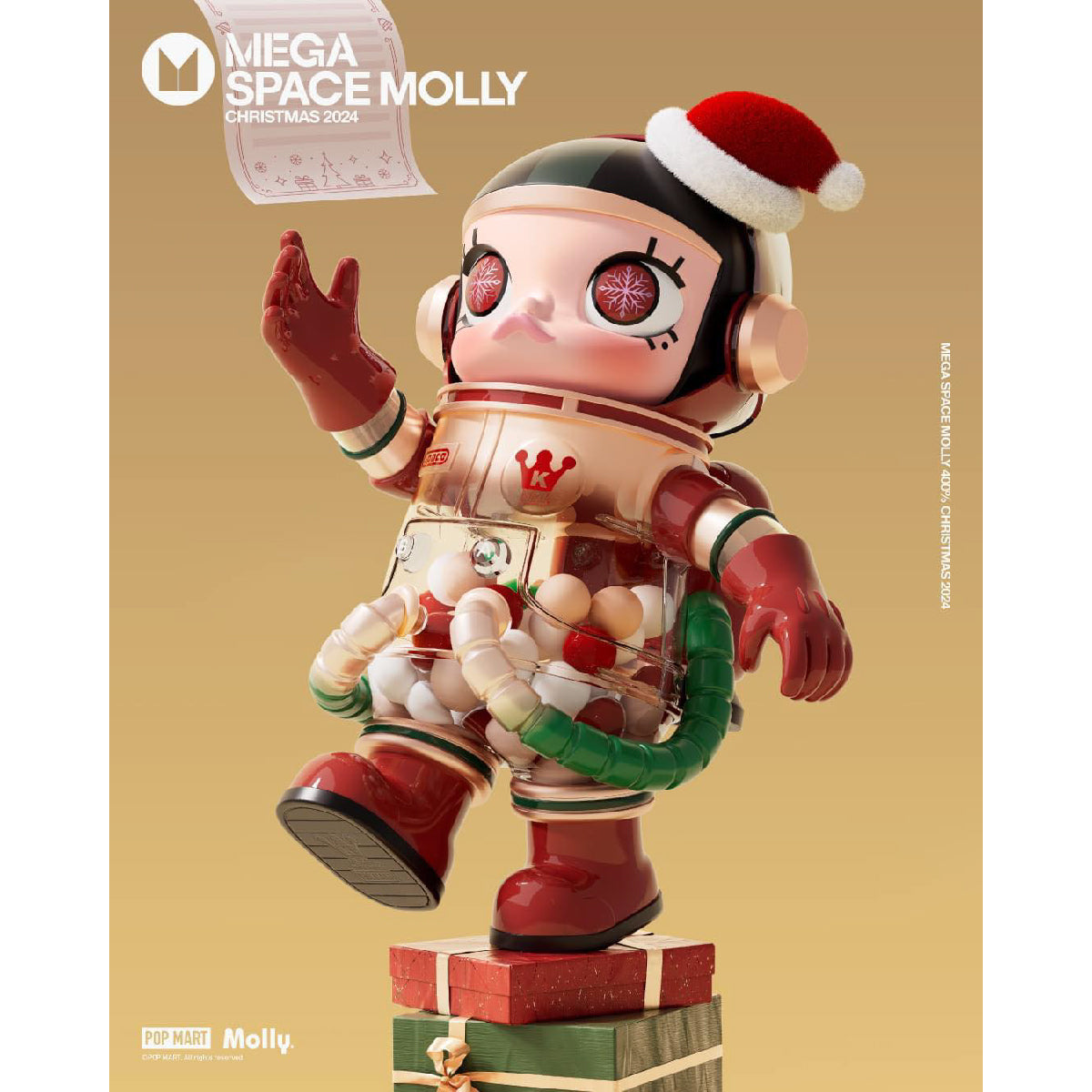 Mega Space Molly 400% Christmas 2024 - Mô hình Art Toy Sưu Tầm - POP MART
